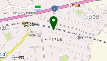 北柏駅南口第一駐輪場[自転車]の地図画像