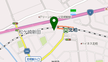 北柏駅南口第三駐輪場[自転車]の地図画像