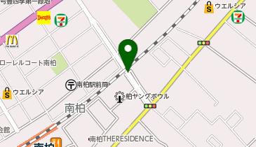 南柏駅東口第二駐輪場[バイク]の地図画像