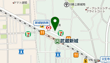 エコステーション21 トライアル西友武蔵新城店お客様駐輪場[バイク]の地図画像