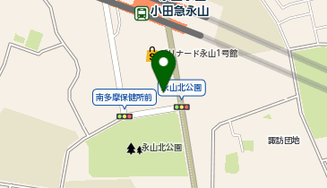 永山駅駐輪場[バイク]の地図画像