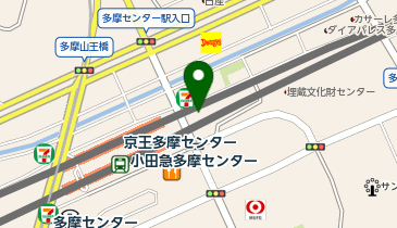 多摩センター駅東駐輪場[バイク]の地図画像