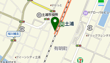 エコステーション21 プレイアトレ土浦お客様駐輪場[自転車]の地図画像