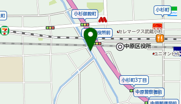 武蔵小杉駅周辺自転車等駐車場第7施設[バイク]の地図画像
