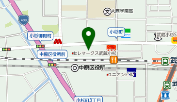 武蔵小杉駅周辺自転車等駐車場第2施設[バイク]の地図画像