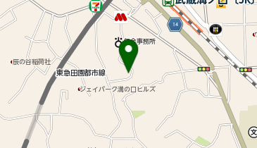 武蔵溝ノ口駅南口周辺自転車等駐車場第2施設[バイク]の地図画像