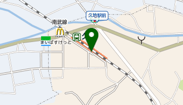 久地駅周辺自転車等駐車場第2施設[バイク]の地図画像