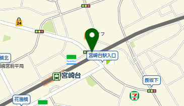 宮崎台駅周辺自転車等駐車場第1施設の地図画像