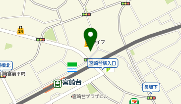 宮崎台駅周辺自転車等駐車場第4施設[バイク]の地図画像