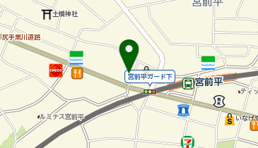 宮前平駅周辺自転車等駐車場第1施設[バイク]の地図画像