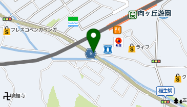向ヶ丘遊園駅周辺自転車等駐車場第11施設[バイク]の地図画像