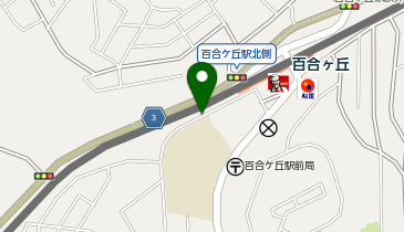 百合ヶ丘駅周辺自転車等駐車場第2施設[バイク]の地図画像