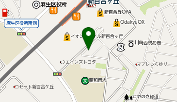 新百合ヶ丘駅周辺自転車等駐車場第1施設[バイク]の地図画像