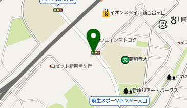 新百合ヶ丘駅周辺自転車等駐車場第2施設の地図画像