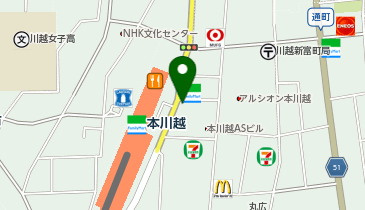 エコステーション21 埼玉りそな銀行本川越支店駐輪場[バイク]の地図画像