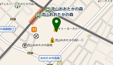 EcoStation21 流山おおたかの森S・C駐輪場[自転車]の地図画像