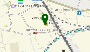 大崎ウィズタワー駐輪場[自転車]の地図画像