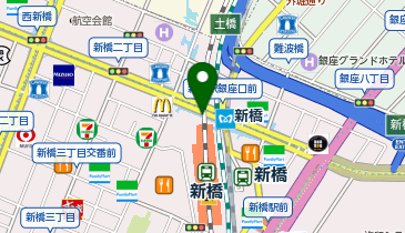 港区新橋駅暫定自転車駐車場の地図画像