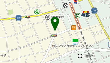 さいたま市営与野駅西口臨時自転車駐車場[バイク]の地図画像