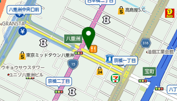EcoStation21 東京駅八重洲通り駐輪場[自転車]の地図画像