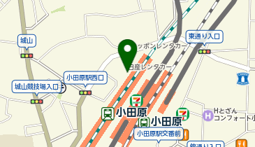 小田原駅西口第1自転車駐車場[バイク]の地図画像