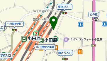 ECOPOOL 小田原駅東口自転車駐車場[バイク]の地図画像