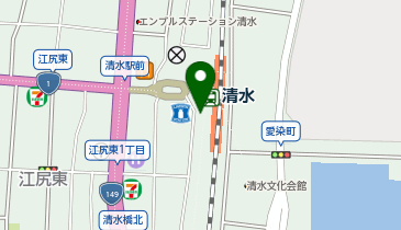 エコステーション21 アスティ清水駐輪場[バイク]の地図画像