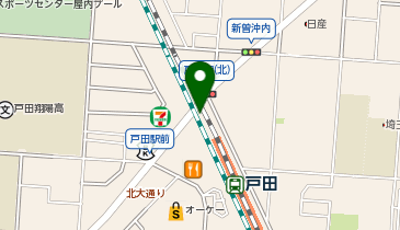 戸田駅北第1自転車駐車場[バイク]の地図画像