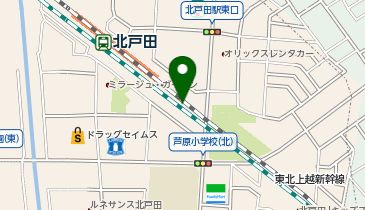 北戸田駅南自転車駐車場[バイク]の地図画像