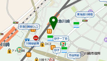エコステーション21 京急川崎駅前ビル駐輪場[バイク]の地図画像