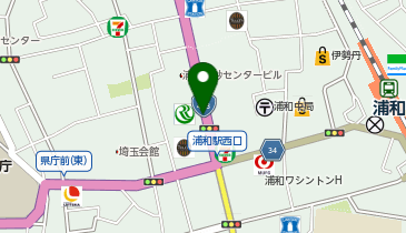 EcoStation21 埼玉りそな銀行浦和中央支店駐輪場[自転車]の地図画像
