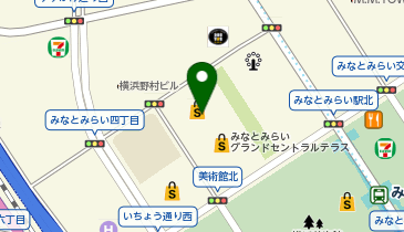 EcoStation21 みなとみらいグランドセントラルタワー駐輪場[バイク]の地図画像