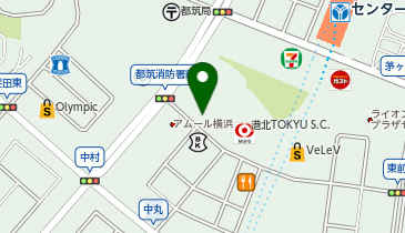 エコステーション21 港北 TOKYU S.C.屋内・屋外駐輪場[バイク]の地図画像