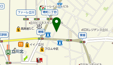 エコステーション21 MEGAドン・キホーテ立川店駐輪場[バイク]の地図画像