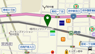 『サイクルパークぷらりと京王府中』[自転車]の地図画像