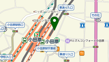 小田原駅東口自転車駐車場の地図画像