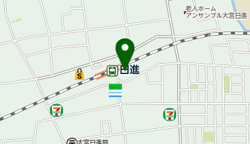 さいたま市営日進駅南口自転車駐車場[バイク]の地図画像
