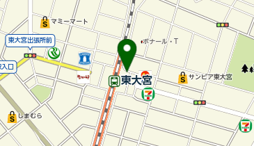 さいたま市営東大宮駅東口自転車駐車場[バイク]の地図画像