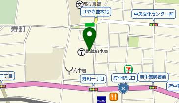 エコステーション21 武蔵府中郵便局駐輪場[バイク]の地図画像