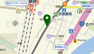 エコステーション21 京急鶴見自転車駐輪場の地図画像