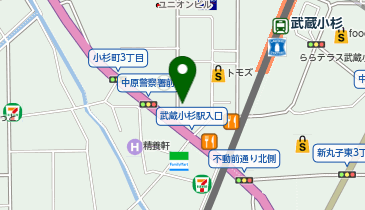EcoStation21 中原郵便局駐輪場[バイク]の地図画像