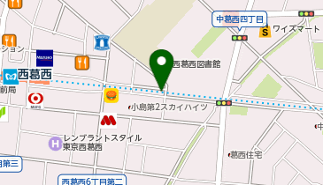 江戸川区西葛西駅東2号駐輪場[バイク]の地図画像