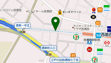 江戸川区西葛西駅西駐輪場[バイク]の地図画像