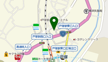戸塚駅東口第六自転車駐車場[バイク]の地図画像