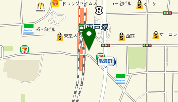 東戸塚駅東口第二自転車駐車場[バイク]の地図画像