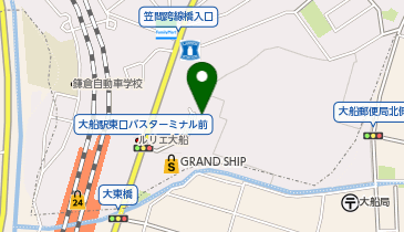 大船駅東口第三自転車駐車場[バイク]の地図画像