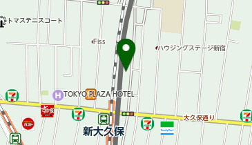 エコステーション21/ECOPOOL 新大久保駅自転車等駐輪場[バイク]の地図画像