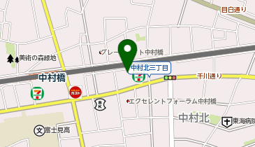 練馬区立中村橋駅東自転車駐車場の地図画像