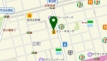 エコステーション21 ドン・キホーテ 晩翠通り店駐輪場[自転車]の地図画像