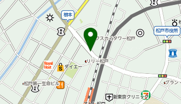 松戸駅西口高架下自転車駐車場[バイク]の地図画像